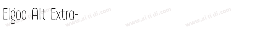 Elgoc Alt Extra字体转换